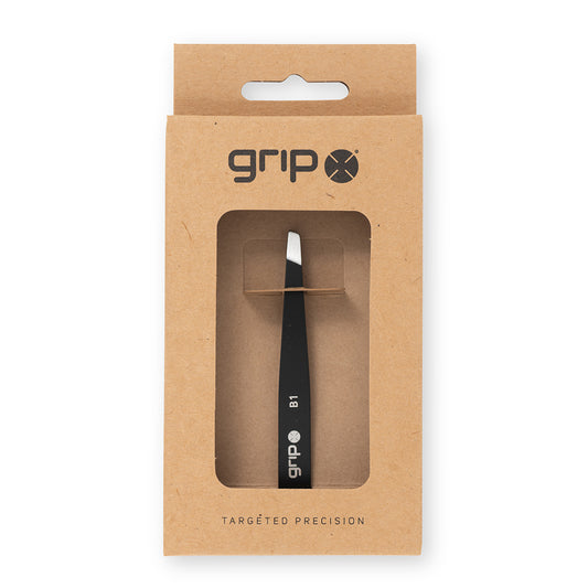 GRIP® Tweezer Slanted Tip Matte Black MB1