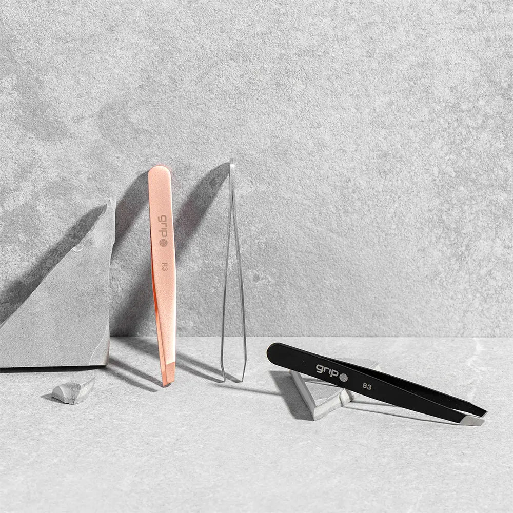 Claw Slanted Tweezers Grip Beauty Tools