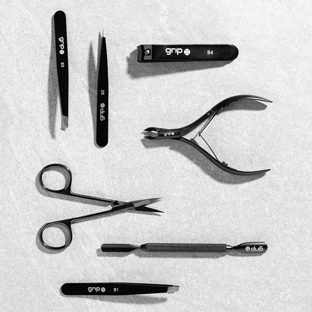 Matte Black Grip Beauty Tools