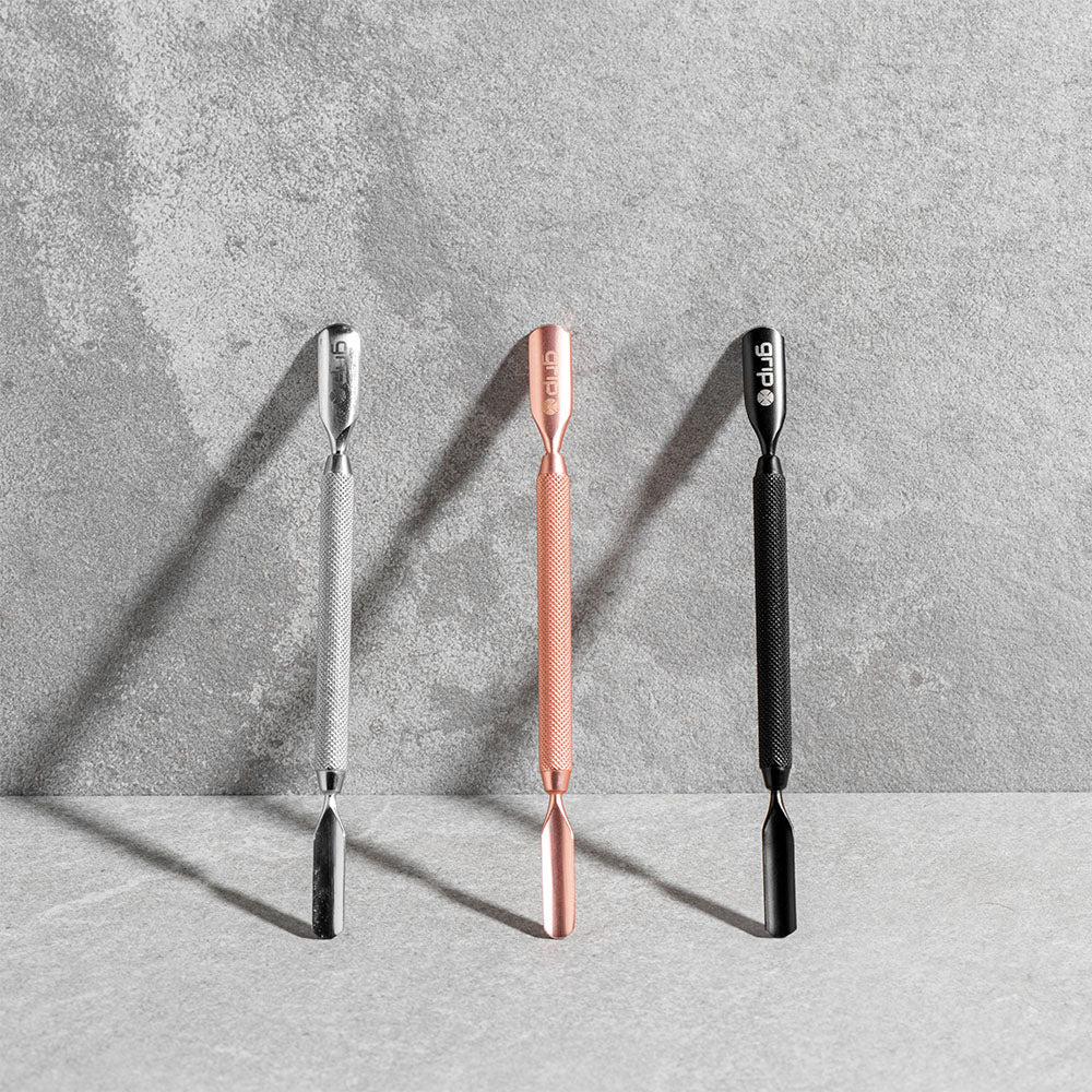GRIP® Cuticle Pusher Double Ended Stainless Steel Grip Beauty Tools