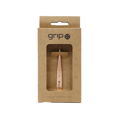 GRIP® Tweezer Pointed Tip Rose Gold R2 Grip Beauty Tools