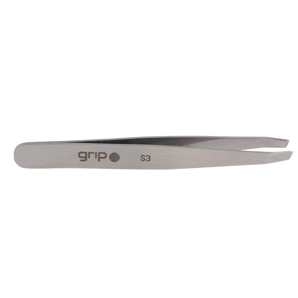 GRIP® Tweezer Claw Slanted Tip Stainless Steel Grip Beauty Tools