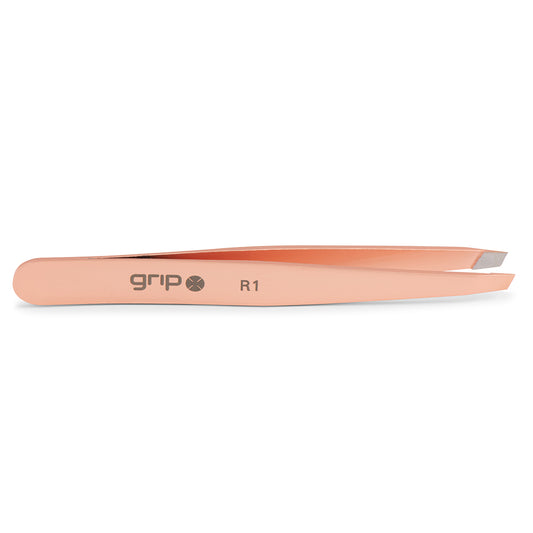 GRIP® Tweezer Slanted Tip Rose Gold R1