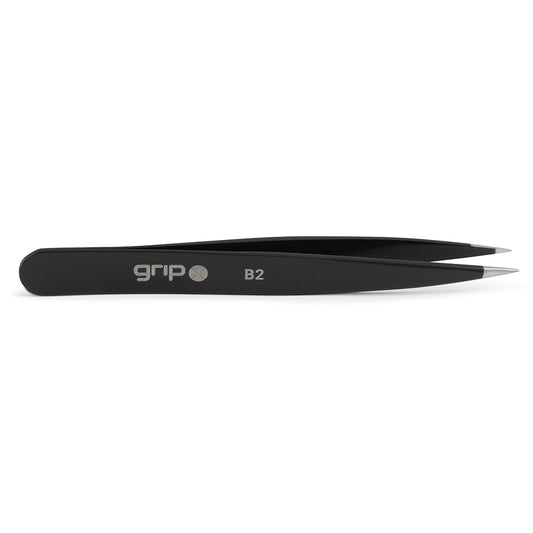 GRIP® Tweezer Pointed Tip Matte Black MB2