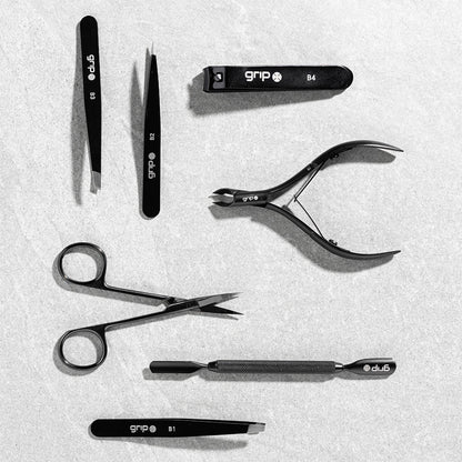 GRIP® Tweezer Pointed Tip Matte Black MB2 Grip Beauty Tools